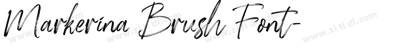 Markerina Brush Font字体转换 Markerina Brush Font字体转换